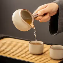 陶器製 旅行用茶具セット【自動茶器・一壺六杯・携帯便利】