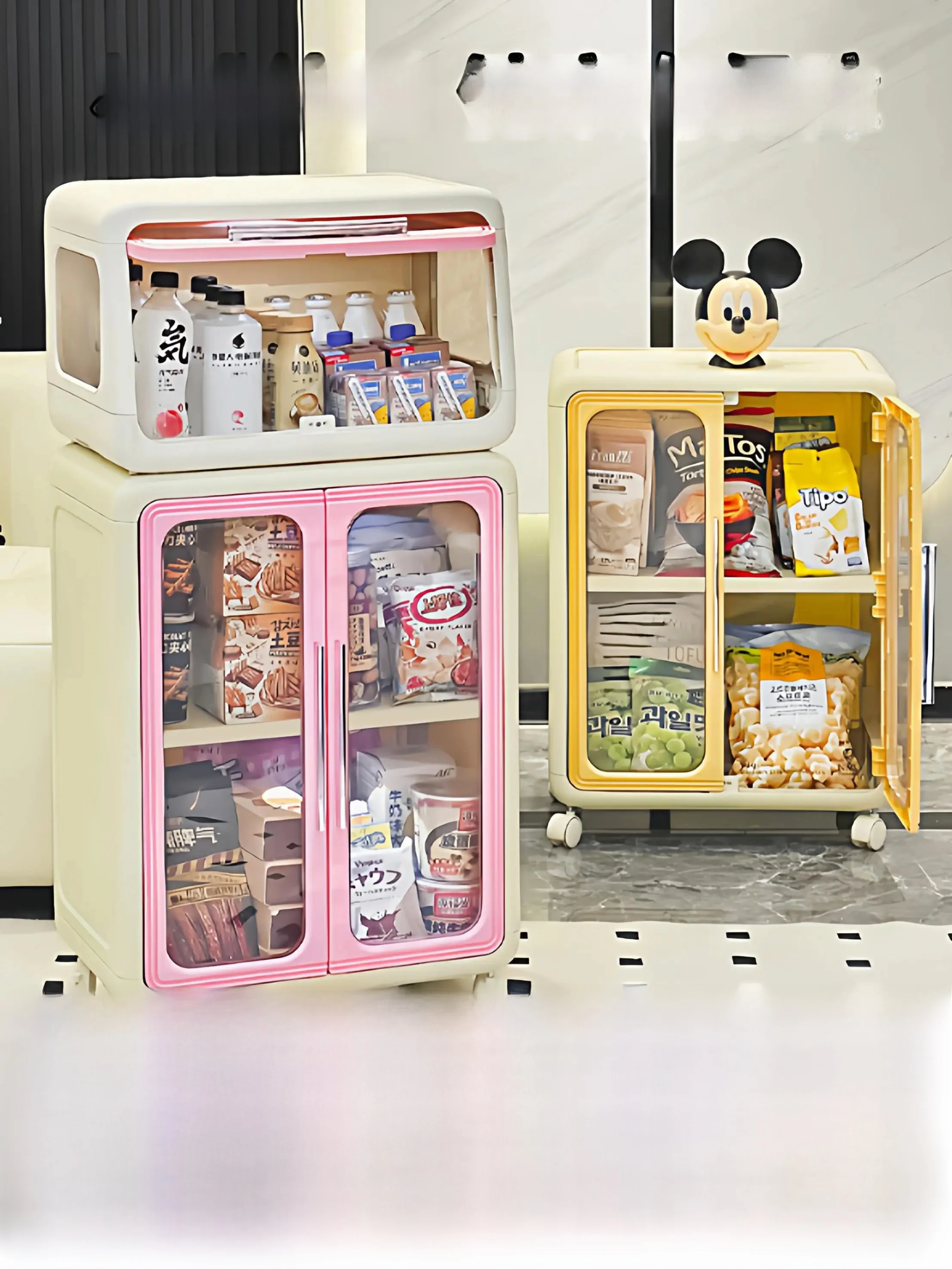 リビングワゴンにぴったりの収納アイテムは？ 多層型お菓子収納カートが解決する3つの悩み