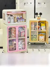 高級感ある多層型お菓子収納カート【移動可能・リビング用】（セットアップ対応）