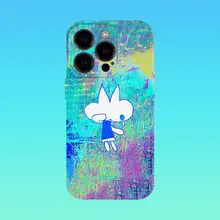 スマホケース 泣きうさぎ アート かわいい iPhone Android 対応