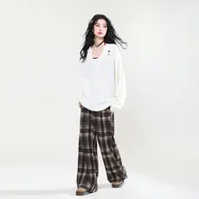 女性用レース編みロングスリーブインナーとキャミソールの2点セット【フィット・デザイン性あり】