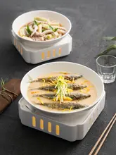 陶器製 深皿【中華スタイル・保温機能・デザイン皿】