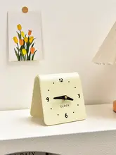 クリーム風のデスククロック【静音・リビングや寝室の装飾用】