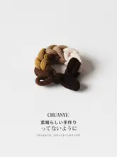 編み込みデザインのヘアゴム【高弾力・耐久性・おしゃれなスタイル】