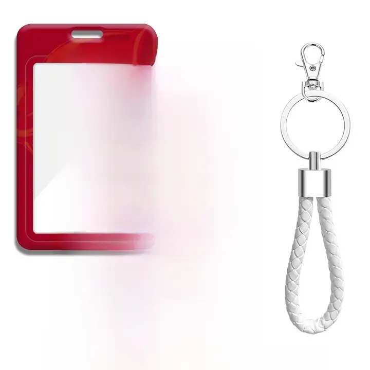 広州中甲サッカーチームエンブレム付きカードケースキーホルダー【交通カード・ストラップ付き】