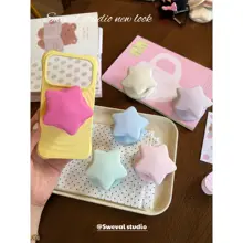 星形マカロンデザインの液状シリコン磁気吸着スマホスタンド【デスク用・伸縮式】