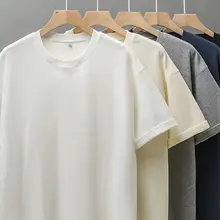 シンプルデザインのワッフル生地 メンズ半袖Tシャツ【ゆったりしたフィット感・夏用・無地】