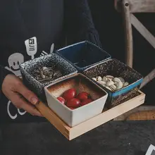 分格スナックプレート ドライフルーツ皿 お菓子皿 調味料皿 キャンディ皿 ナッツプレート フルーツプレート スナック皿 セラミック