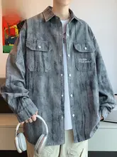 水洗いデニムジャケット【春秋用・ユニセックス・ビンテージ風・ゆったりフィット】