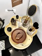 回転式化粧品収納ボックス【高級感・デスクトップ用・口紅・スキンケア用品収納】