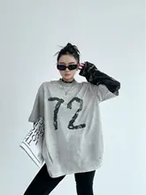 長袖Tシャツ レディース フェイクレイヤード アメカジ ヴィンテージ加工 ルーズ 春物 カップル トップス