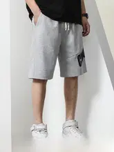 メンズ夏用フィットショートパンツ【アメリカンスタイル・文字プリント・カジュアル】