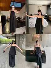 極上の柔らかさのマットな銅アンモニア素材トップスとワイドレッグパンツ【夏用・スタイル・セットアップ対応】