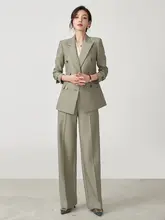 高級職業通勤用 ジャケット＆パンツ【ライトカーキ・スタイリッシュ・ビジネスウェア】（セットアップ対応）