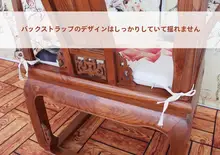 水墨荷花 デザインの厚手クッション【新中式・レトロスタイル・椅子用・海綿素材】