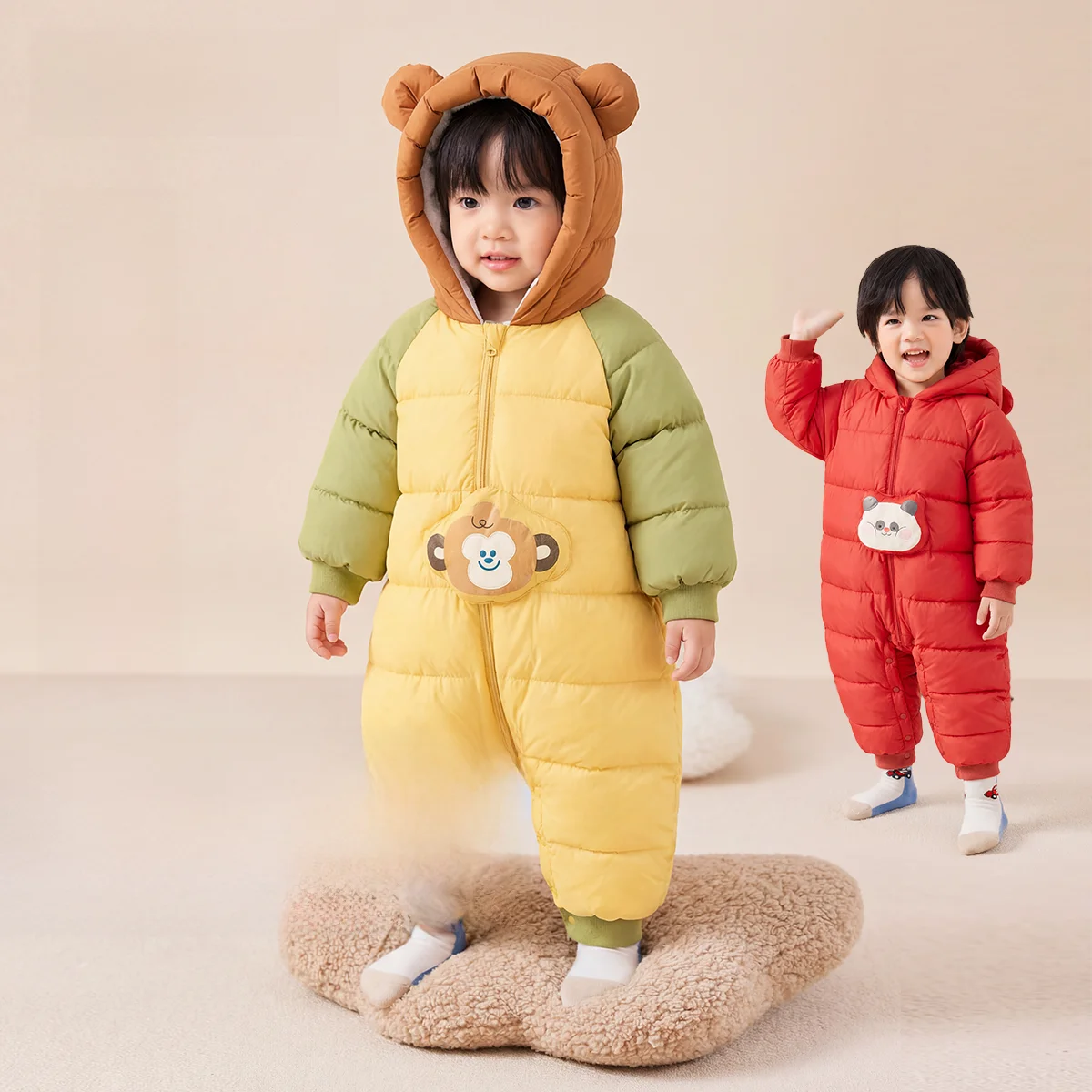 1歳冬寝るときの服：赤ちゃん用ダウンカバーオールの機能と選び方
