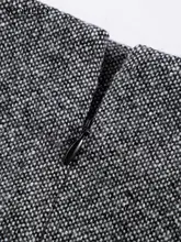 羊毛混紡の優雅なHラインのストレートスカート【バックスリット・秋冬対応】