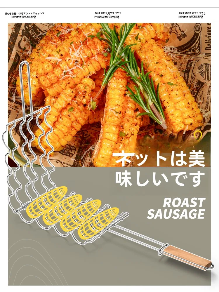 The Primitive アウトドア用焼き野菜ツール：バーベキューで使える焼きトウモロコシクリップセットの実用性と使い方