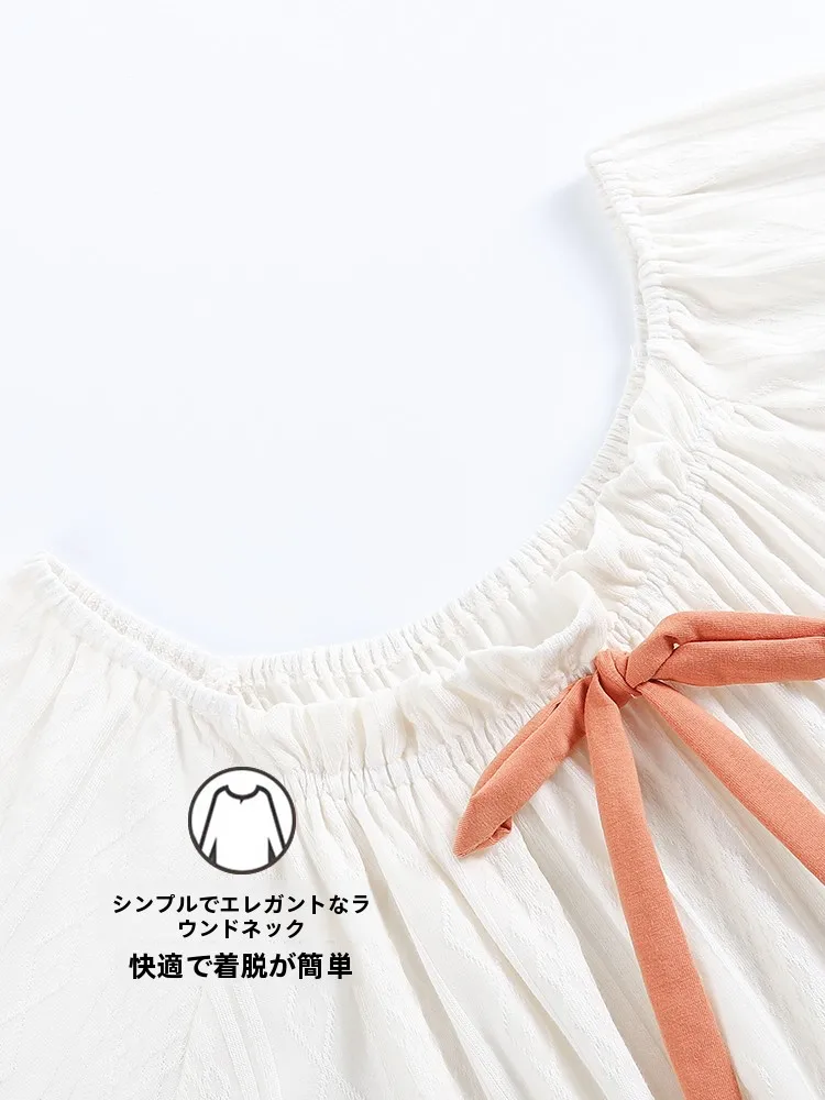 臨月の夏に着るマタニティコーデ：モダール素材の半袖ワンピースが体にやさしい理由