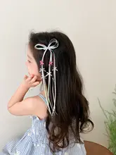 子供用バレエスタイルリボン付きヘアクリップ【古風デザイン・プリンセス向け・髪飾り】