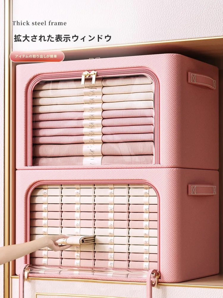 大量の服収納に最適な布製折りたたみ収納箱の実用性と使い方