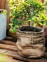鉢 花かご 花器 多肉植物 用途 水泥 麻布 レトロ 陶器 北欧