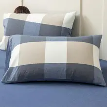 純綿ウォッシュ加工枕カバー2点セット【48×74cm・高級仕上げ・家庭用】