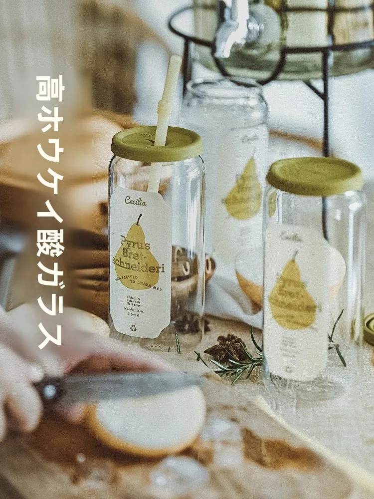 氷が溶けない水筒の実際の保冷力と仕組み：広口の蓋付きストロー水筒【高硼硅ガラス製】