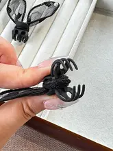 レースうさぎ耳ミニヘアクリップ【サイドバン付き・高級感】