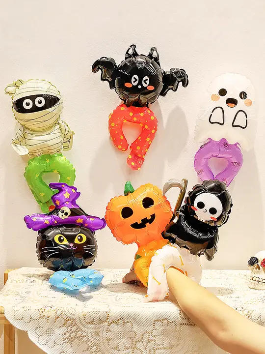 ハロウィン子供用腕用バルーン【園児向けパーティー用・撮影小道具・飾り用】