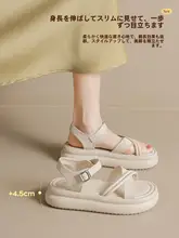 厚底サンダル【女性用・快適・カジュアルビーチスタイル・お洒落】