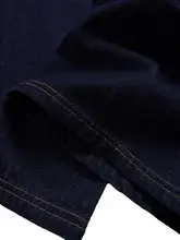 ストレートデザイン デニムパンツ【メンズ・ワイドレッグ・極上の柔らかさ・ダブルプリーツ】