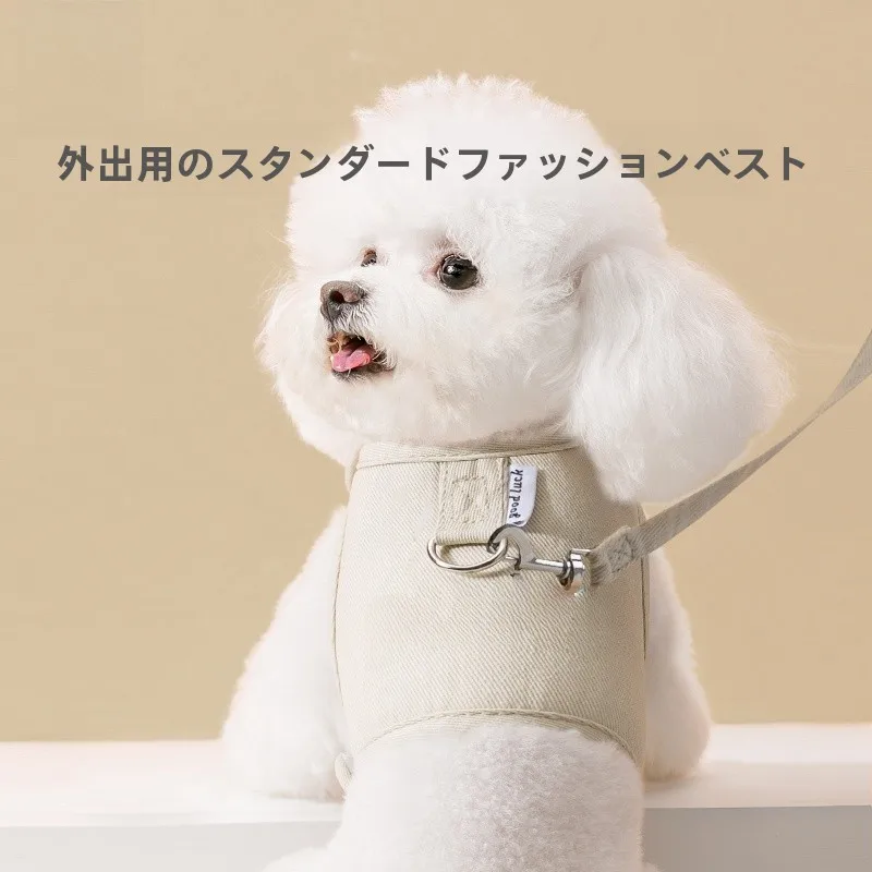 小型・中型犬用ハーネス付きリード：防脱出設計で散歩の安全性と快適性を実現
