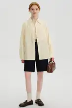 春夏用のデザイナー風 カシミヤカラーシャツ【長袖・重ね着スタイル】