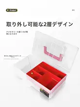 多機能ルアーボックス【ダブルレイヤー・携帯便利・釣具アクセサリー】