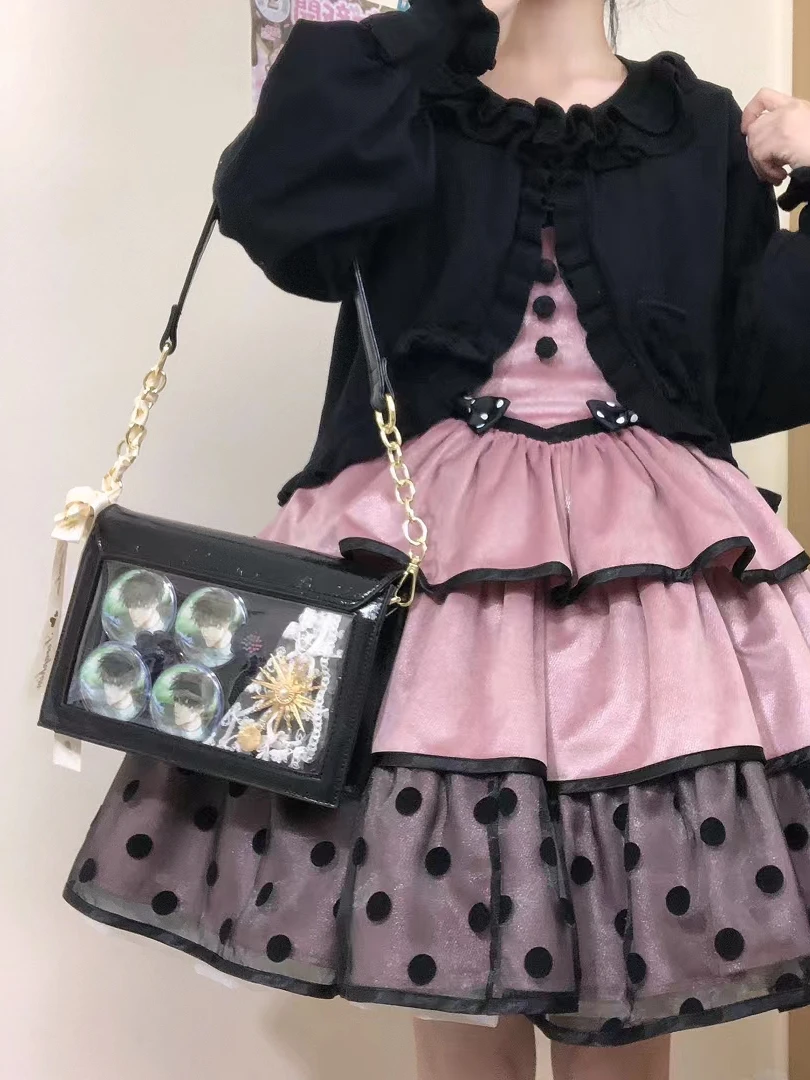 信封デザインの斜め掛けショルダーバッグ：二次元テーマで日常使いに最適なアイテム