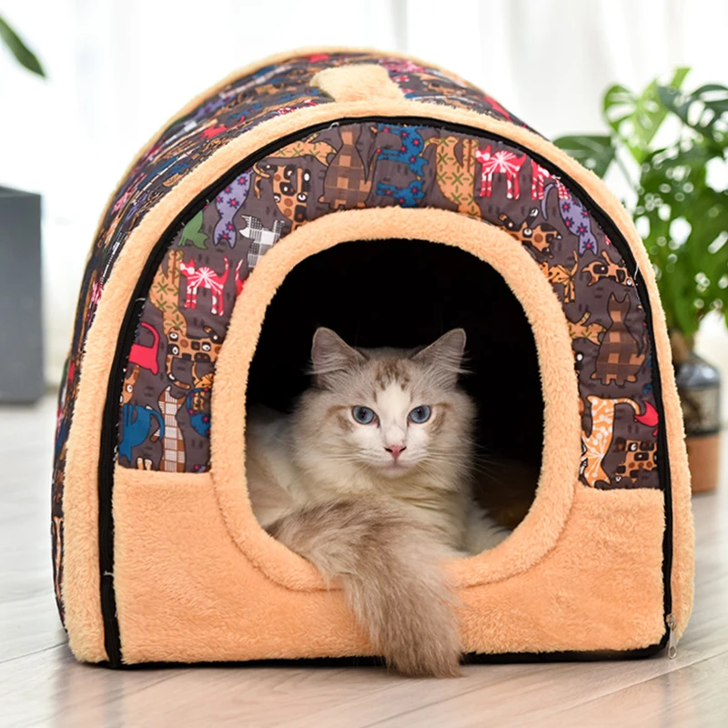 猫用ベッドS：季節問わず使用可・洗濯可能・冬用の閉じ式デザインが評価される理由