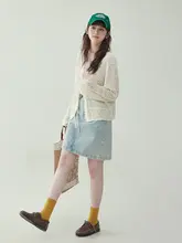 法式透かし編み薄手ニットカーディガン【夏用・UVカット・エアコン対策】