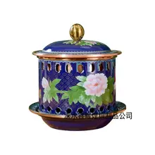 エナメル彩の一人用 銅製火鍋【環境に優しい・中華風・家庭用】