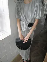 ウエストコサージュ フラワー ブラック