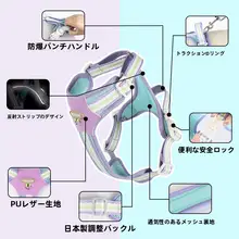 小型犬用 ペット用ハーネスリード【Bichon Frise・テディ・ボストンテリア対応・通気性あり】