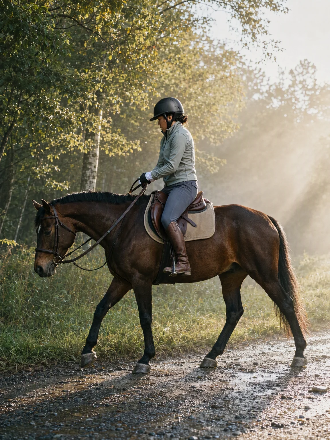 郊外の乗馬クラブで確かめた、秋冬に無理なく続けられる実用装備の整え方