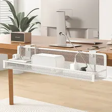 ルーター用収納ラック【データケーブル整理・デスク下・電線隠しボックス】