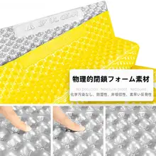 アウトドア用 厚手折りたたみ防潮マット【キャンプ・一人用・卵型デザイン】
