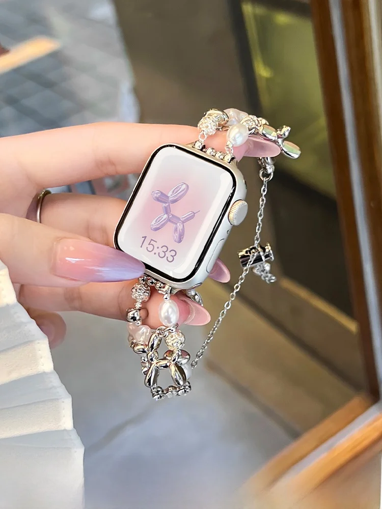防水腕時計 レディース おしゃれで機能も良い：Apple Watch用金属バンド【ビーズデザイン】の実用性とシーン別適用