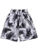 リゾート風レトロフラワー柄ショートパンツ【ゆったりとしたフィット・夏用・カジュアルデザイン】（セットアップ対応）