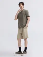男士 通勤用 ゆったりシルエットのスーツショートパンツ【軽量・カジュアル・五分丈】