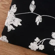 日本製立体刺繍綿クレープ生地