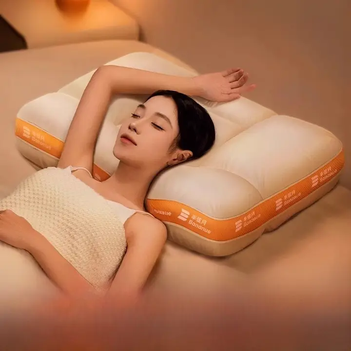 成人用首を支えるネックピロー【快適な睡眠をサポート・首を守る】（セットアップ対応）