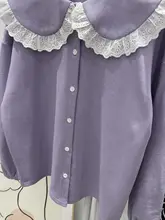 春秋用 レディース 長袖シャツ【コットンニット・開襟・ダボっとしたデザイン・淡い色合い】